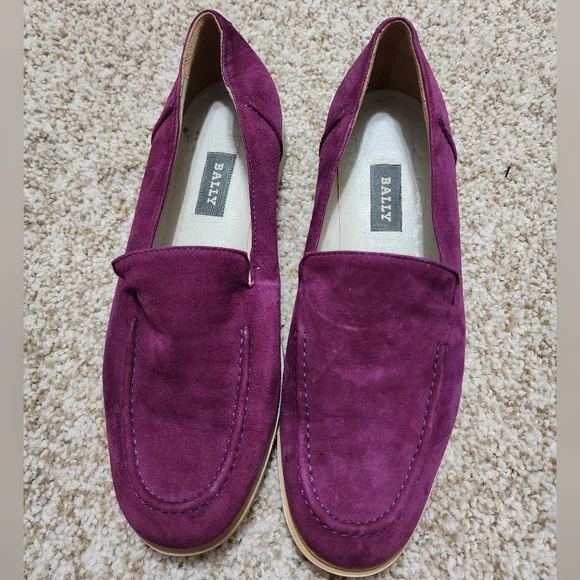 Bally | Shoes | Bally Velvet Loafers Size 85 | Poshmark display picture 3